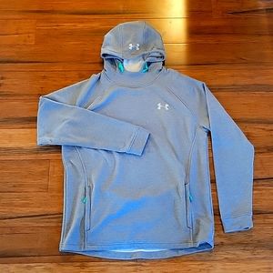 Under Armour Hooded Sweatshirt.  Gray. Large.